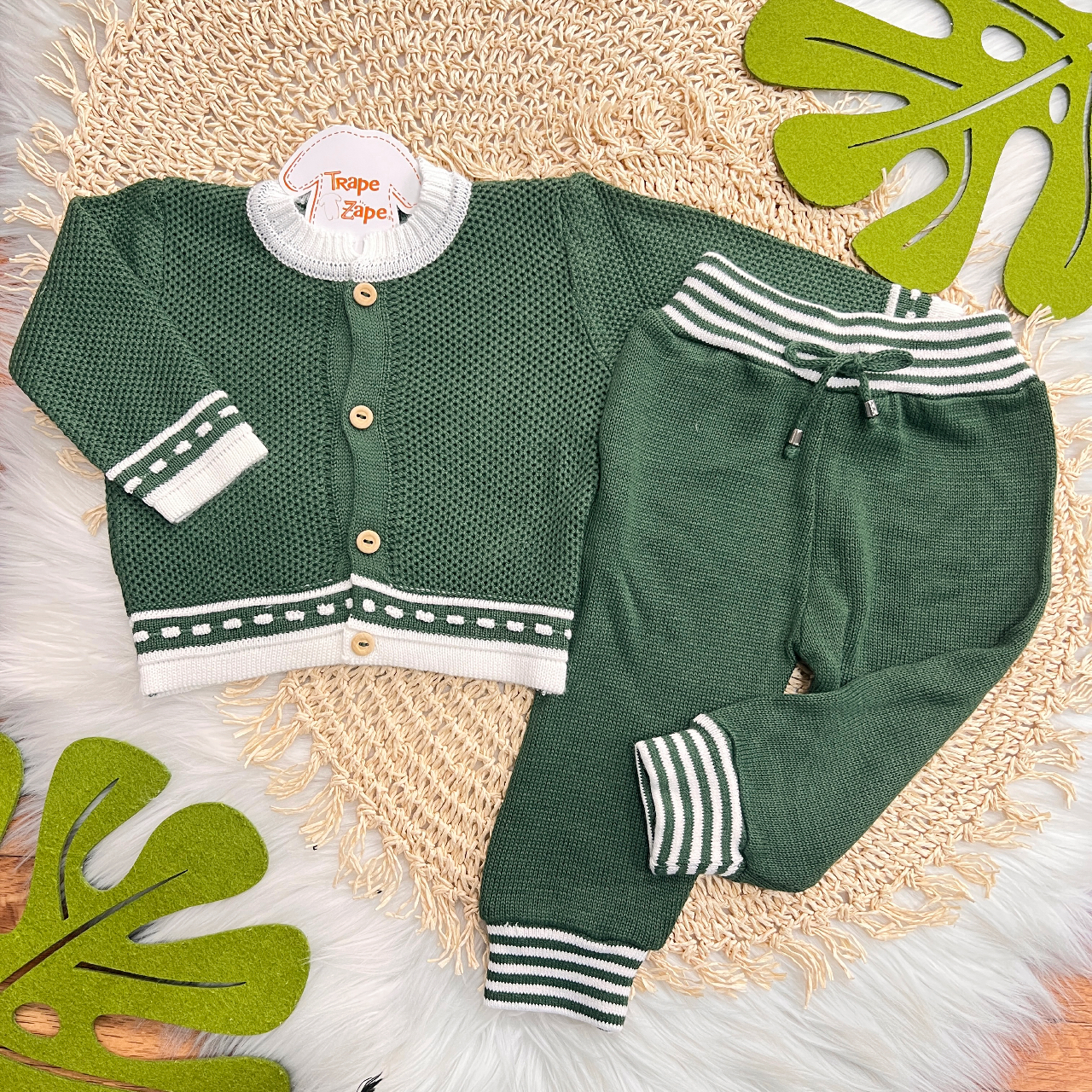  Conj de linha tijolinho- verde militar 